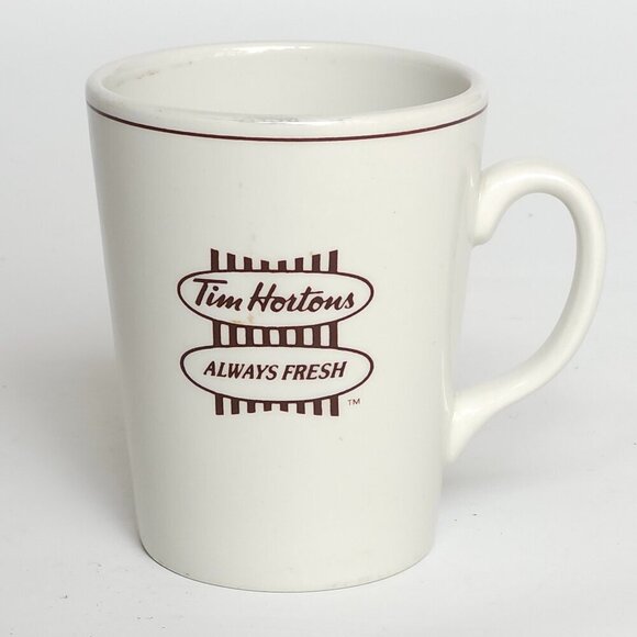 Vintage Tim Hortons Steelite Mug "Always Fresh" Mug Coffee Tea Dining Room China - Picture 6 of 6